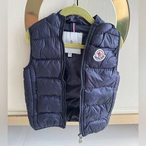 Moncler Dark Blue Quilted Vest